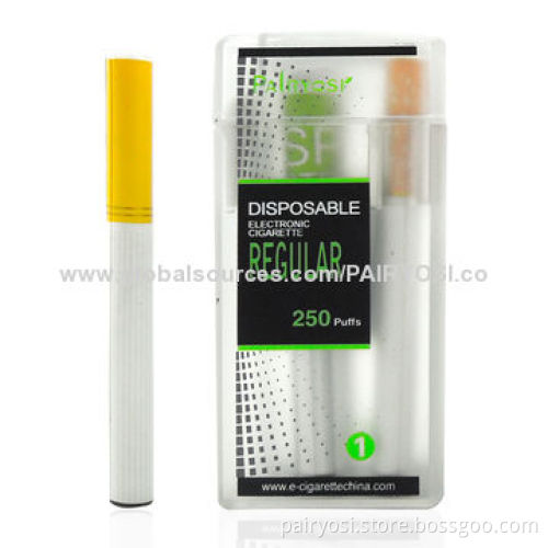 Wholesale e cigarette with 7.8mm diameter, supports 250 puffs, blister packing with display box